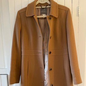 J. Crew Italian Double Cloth Lady Day Coat Size 8 Camel
